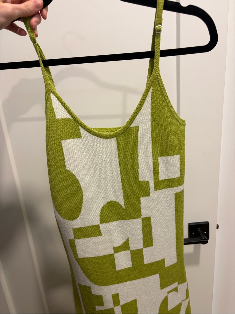 Peppermayo Green & White Geometric Maxi Dress - Picture 5 of 5